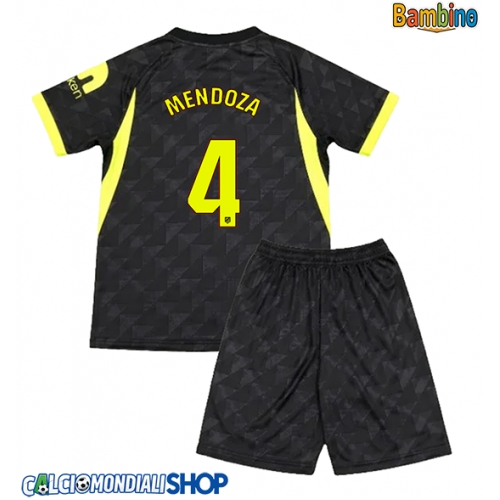 Maglie da calcio Atletico Madrid Rodrigo Mendoza #4 Seconda Maglia Bambino 2026-27 Manica Corta + Pantaloni corti)